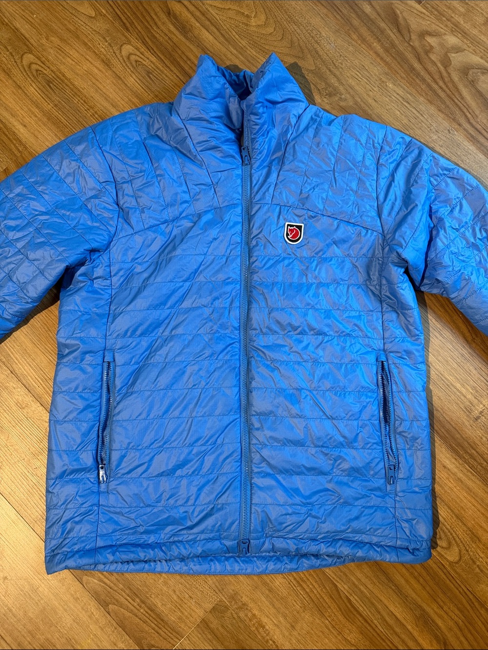 Fjallraven Men’s Bright Blue Quilted Puffer Jacket